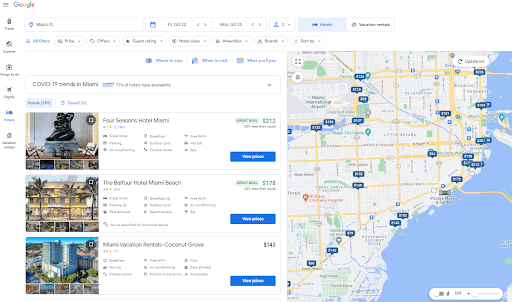 hotel ads vacation rentals combined