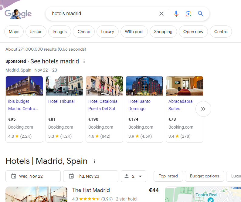 Property Promotion Ads voorbeeld Google Zoeken